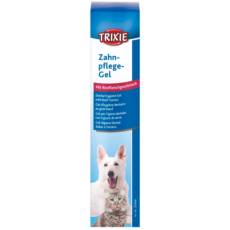 Trixie Dental-gel med oksekødsmag
