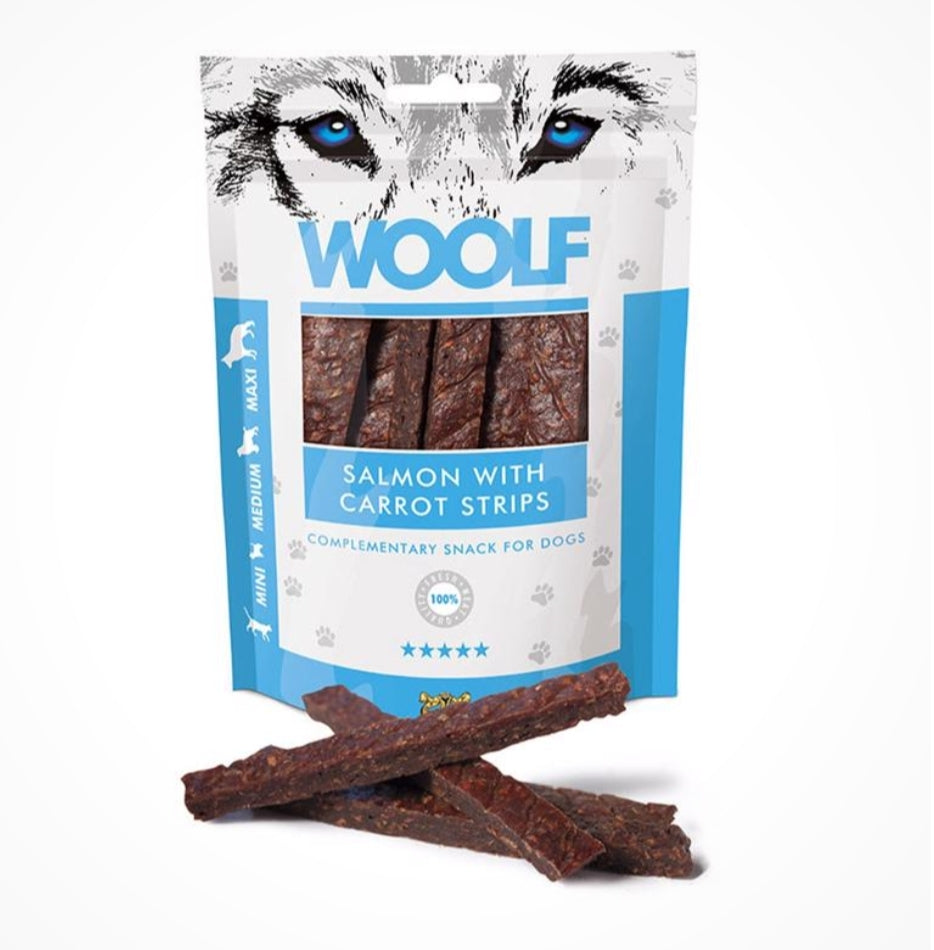 Woolf Salmon with Carrots Strips 100g