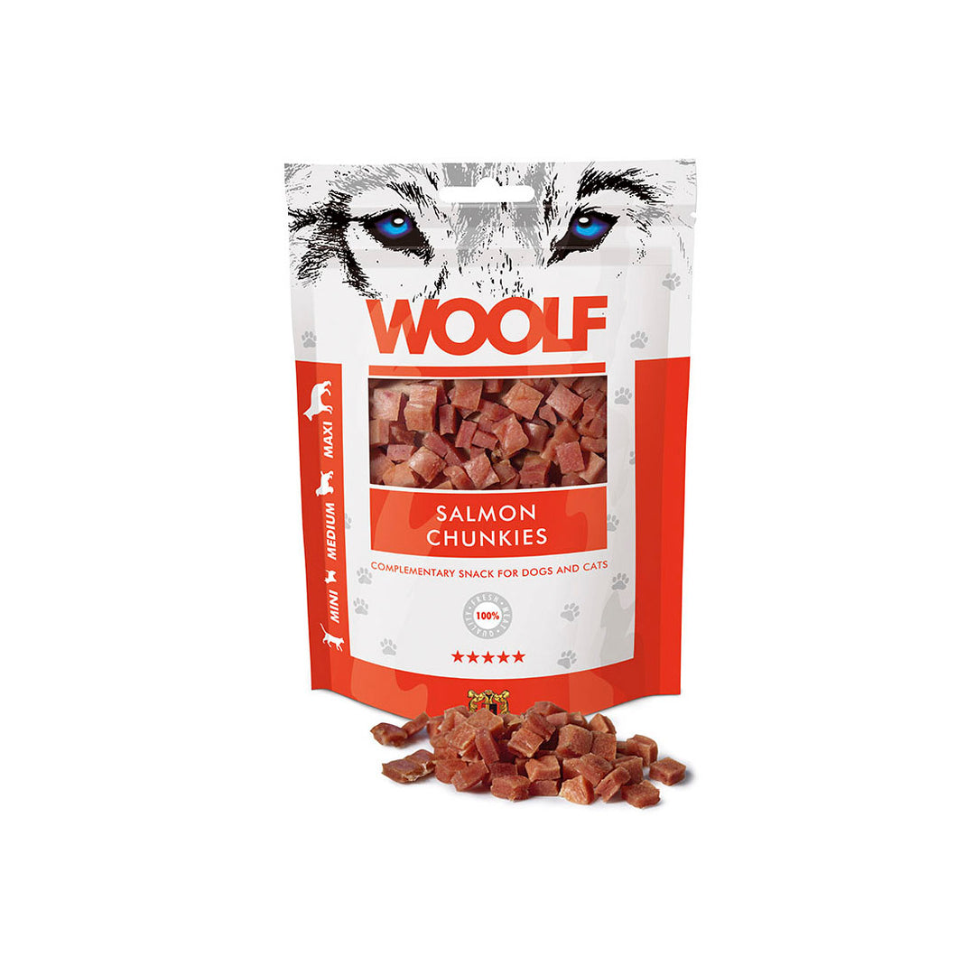 Woolf Salmon Chunkies 100g