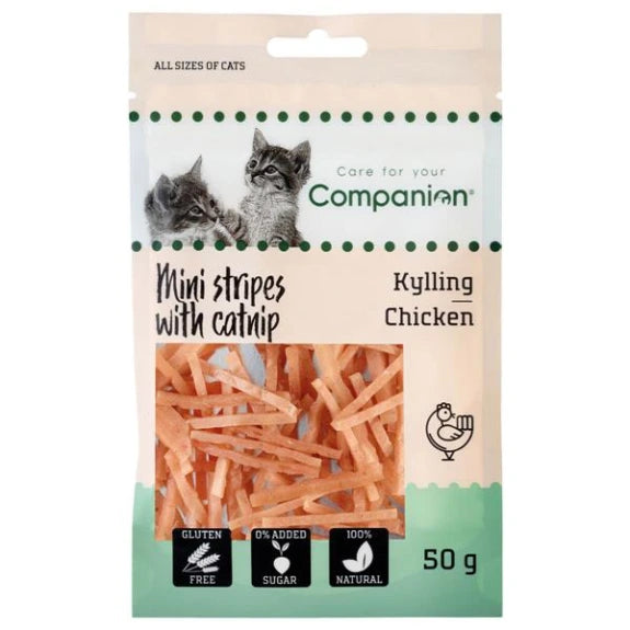 Companion Chicken Stripes with cat nip 50g