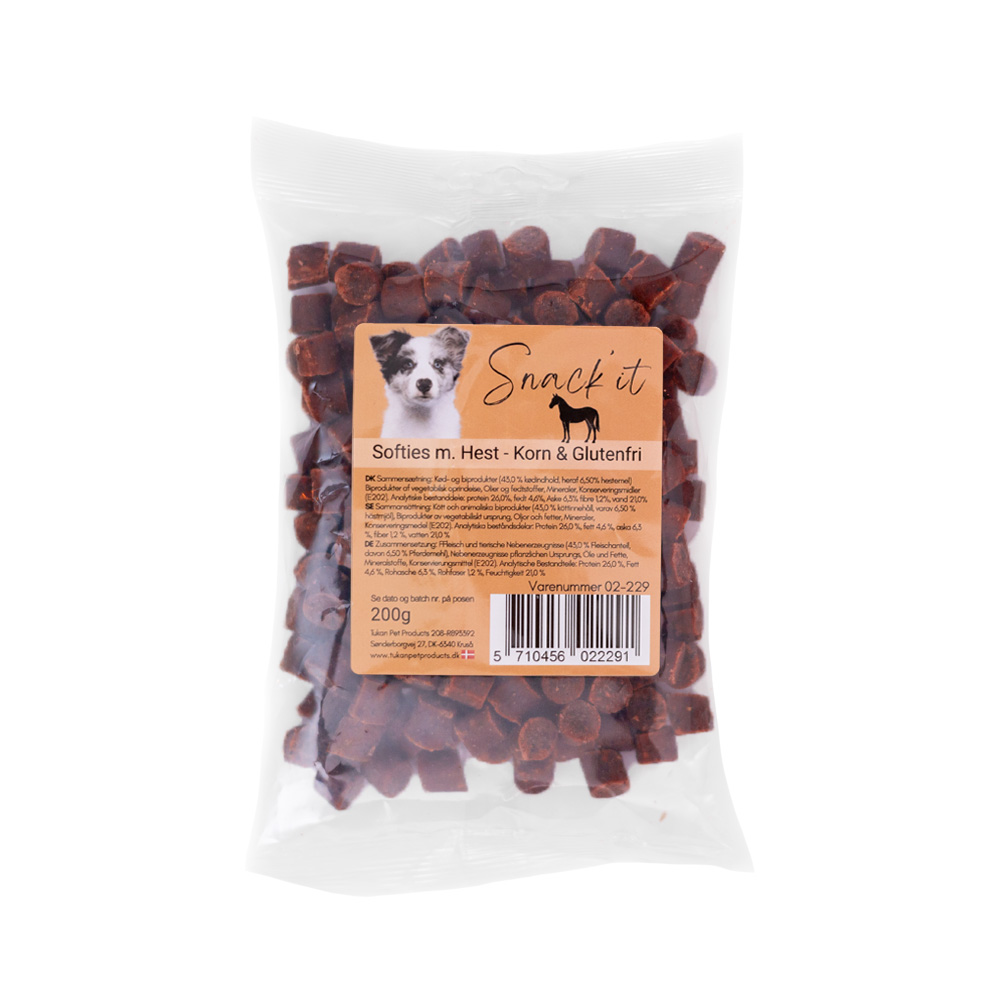 Softies m. Hest - Korn & Glutenfri 200g