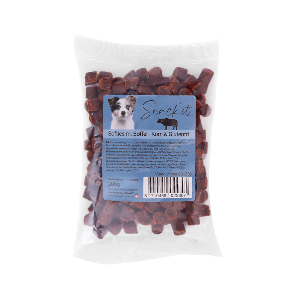 Softies m. Bøffel - Korn & Glutenfri 200g