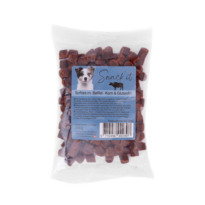 Softies m. Bøffel - Korn & Glutenfri 200g