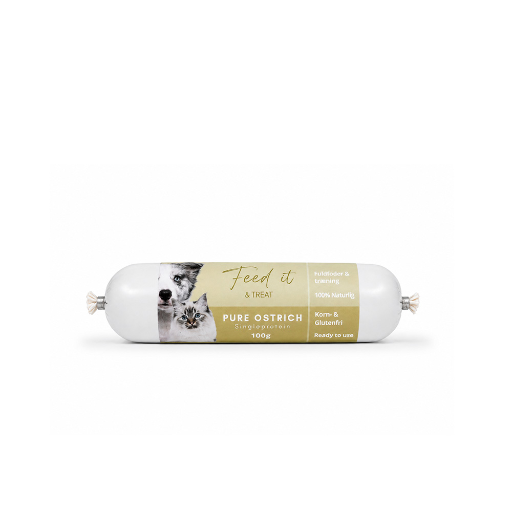 Feed'it & Treat Pure Ostrich 100g