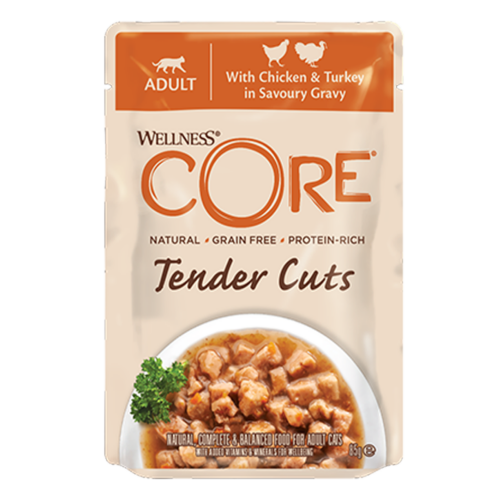 CORE Tender Cuts m/kylling og kalkun i sovs