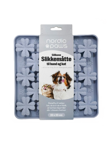 Nordic Paws Slikkemåtte, Blomst Grå