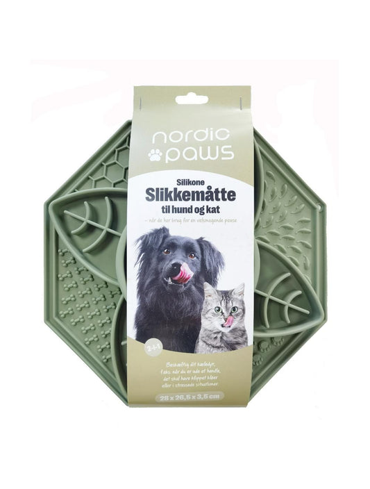 Nordic Paws Slikkemåtte 2-i-1, Grøn
