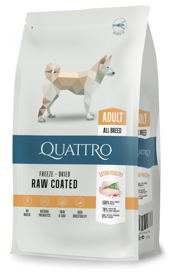 Quattro All Breed Adult, Extra Poultry 12kg