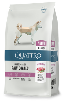 Quattro Super Premium All Breed Adult, Rice & Extra Lamb