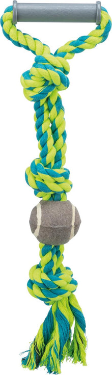 Legetov med tennisbold ø 6,5 cm/50 cm / ass. farver