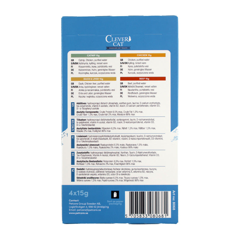 Clever Cat Creamy Cat 4-pack Mixed 4 Flavors