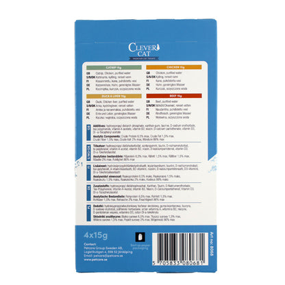 Clever Cat Creamy Cat 4-pack Mixed 4 Flavors