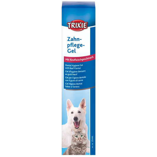 Trixie Dental-gel med oksekødsmag