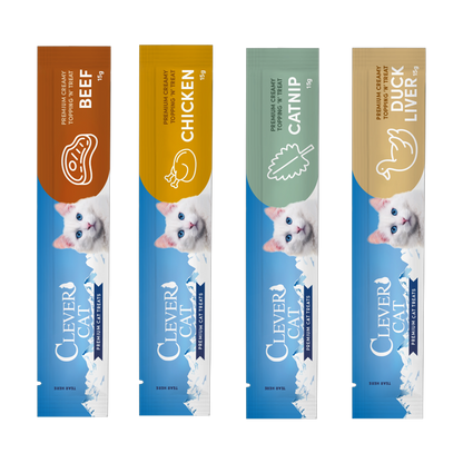 Clever Cat Creamy Cat 4-pack Mixed 4 Flavors
