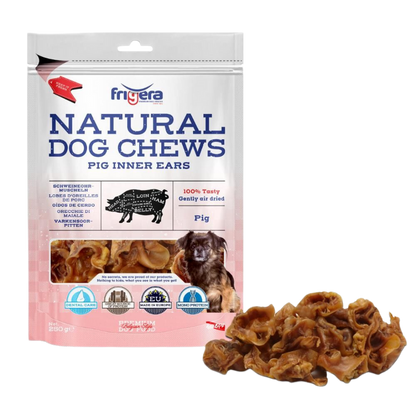 Natural Dog Chews, Griseørekerner 250g