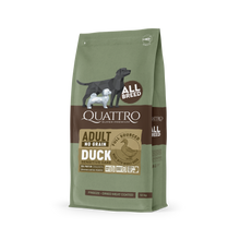 Quattro Super Premium No Grain All Breed Adult, Duck 12kg