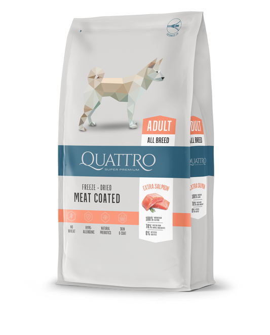 Quattro Super Premium All Breed Adult, Extra Salmon