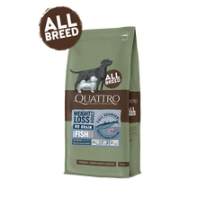 Quattro Super Premium No Grain All Breed Adult WEIGHT LOSS, White Fish & Krill