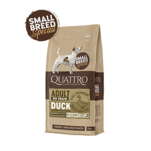 Quattro Super Premium No Grain Small Breed Adult, Duck 7kg