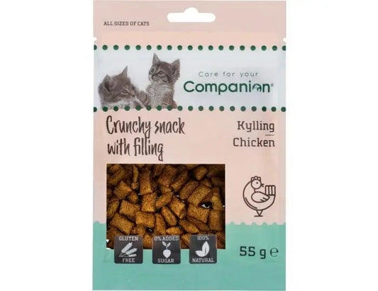 Companion Cat Crunchy Snack med fyld - kylling