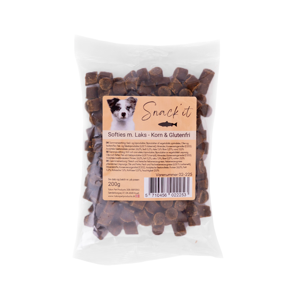 Softies m. Laks - Korn & Glutenfri 200g